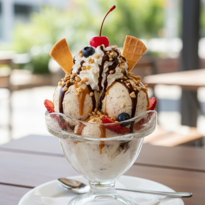 גלידה אוראו ביתית בטעם עשיר עם שימוש בגלידה טריה